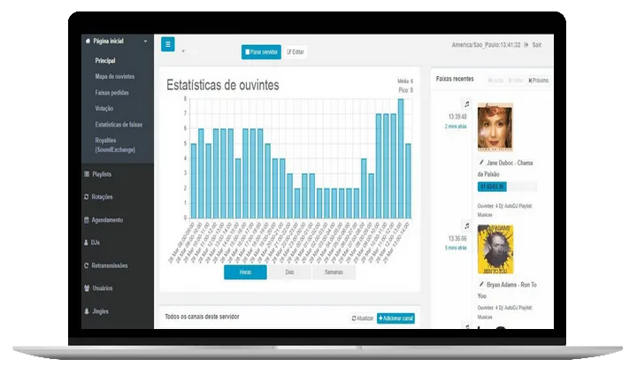 Ilustração streaming center